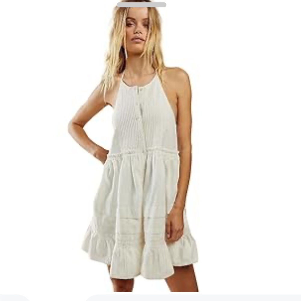 Free People Cream Midi Dress